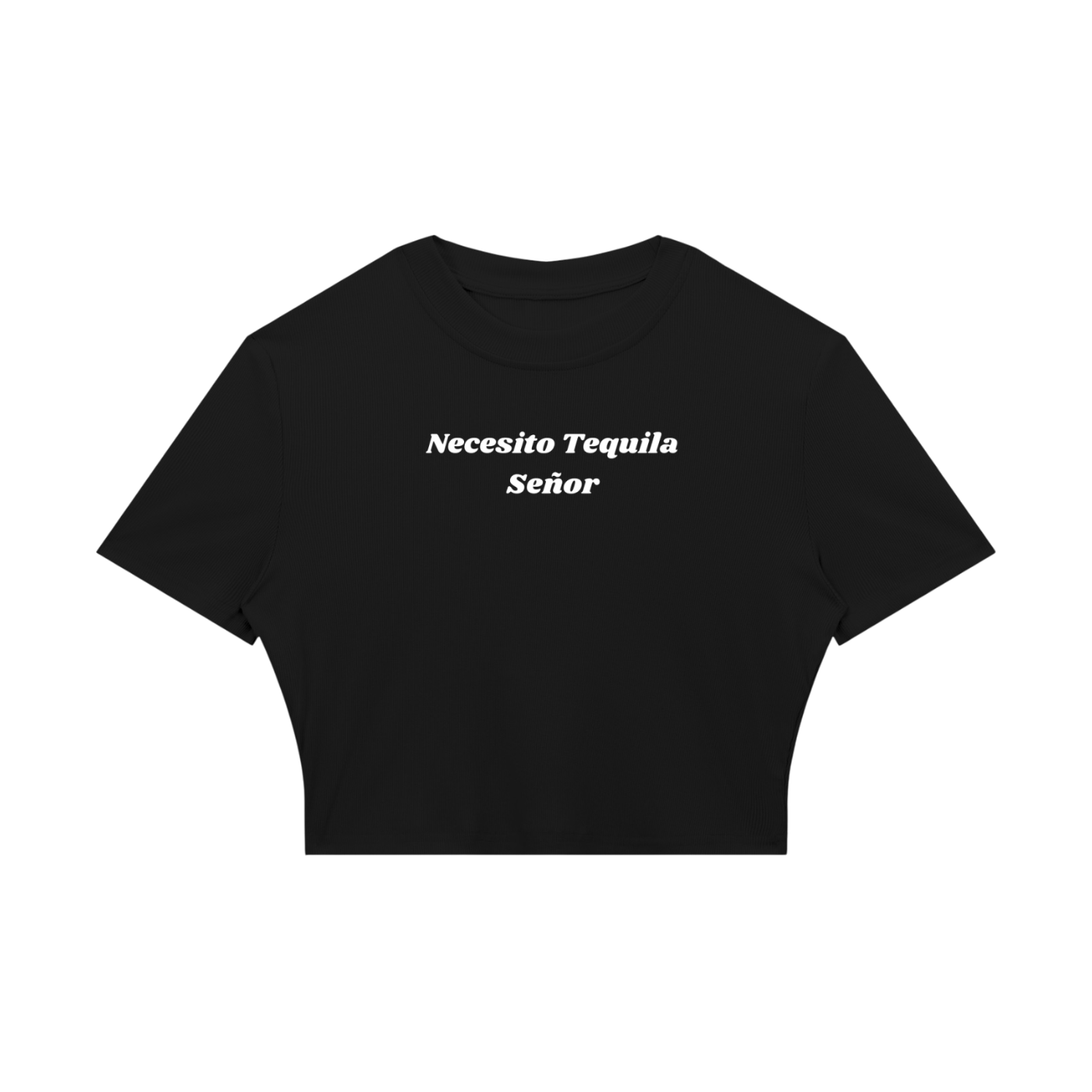TEQUILA RIBBED CROP TEE