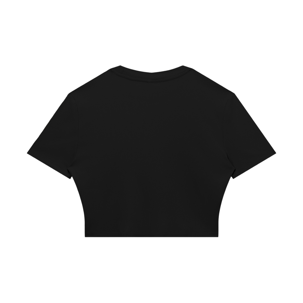2000's BABY RIBBED CROPPED TEE