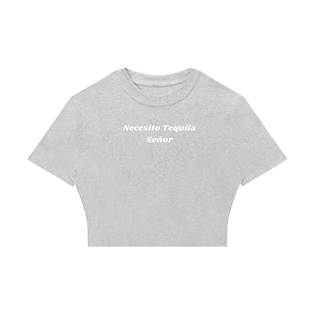 TEQUILA RIBBED CROP TEE
