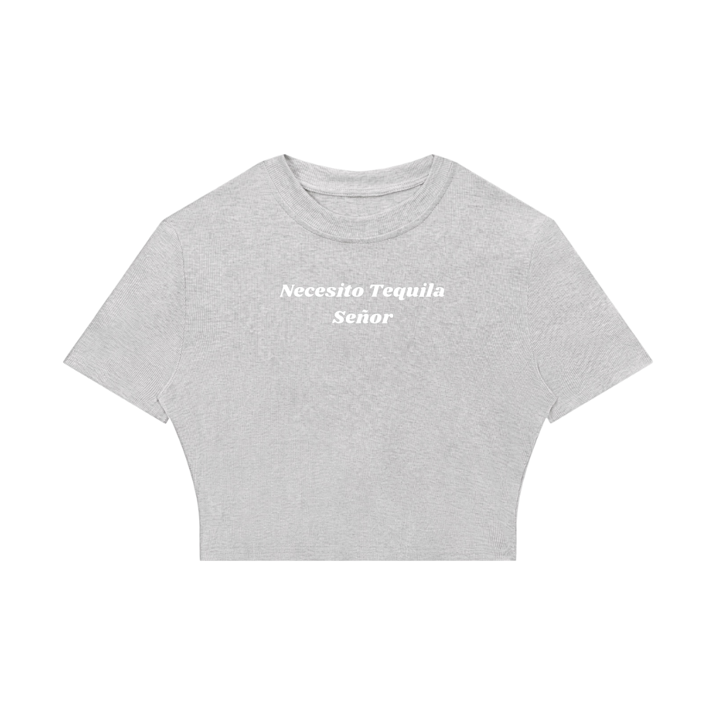 TEQUILA RIBBED CROP TEE
