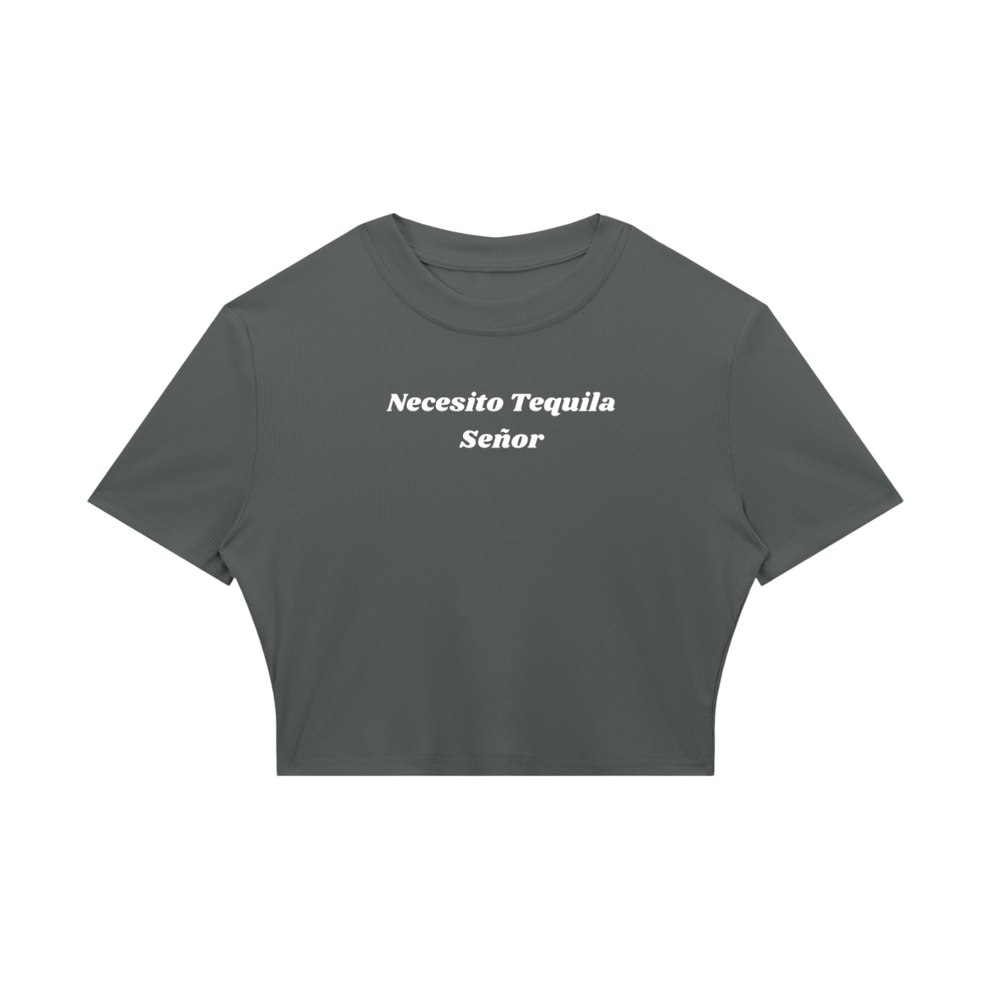TEQUILA RIBBED CROP TEE