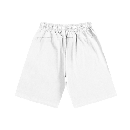 SKELETON COTTON SHORTS- WHITE