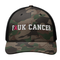 CAMOUFLAGUE FAUK CANCER HAT
