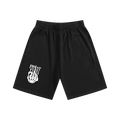 SKELETON COTTON SHORTS- BLACK