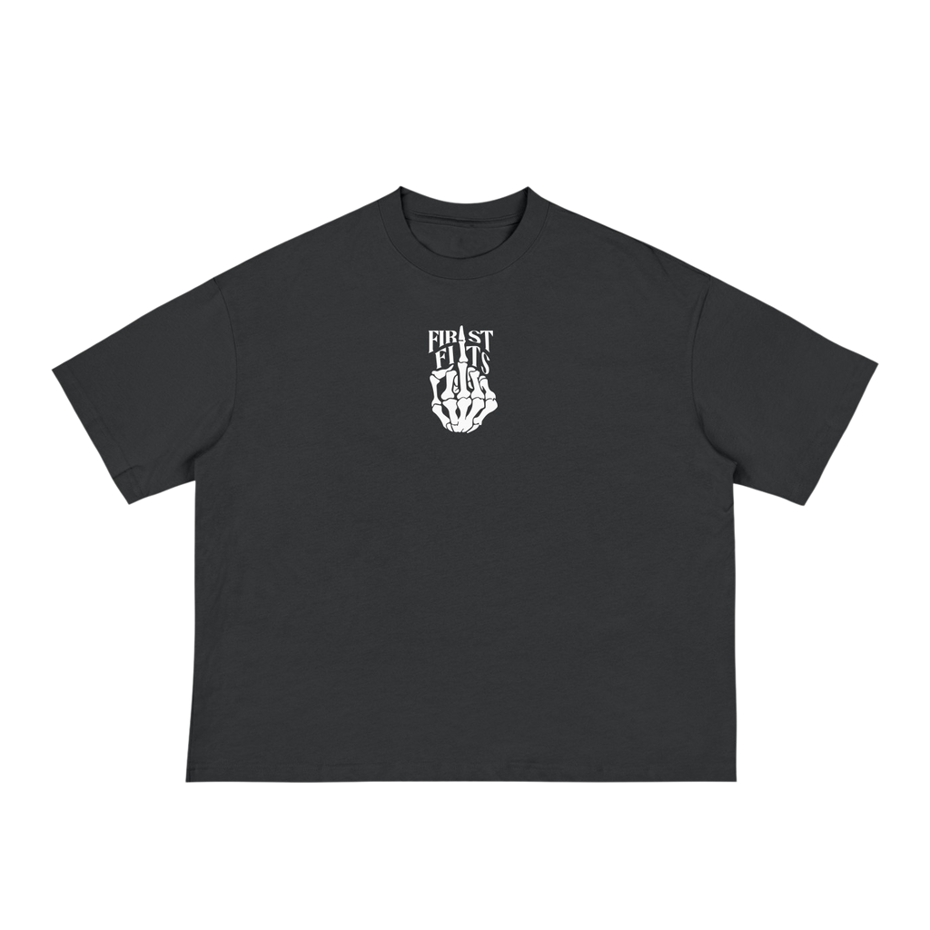 SKELETON BOX TEE- BLACK