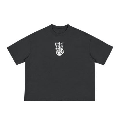 SKELETON BOX TEE- BLACK