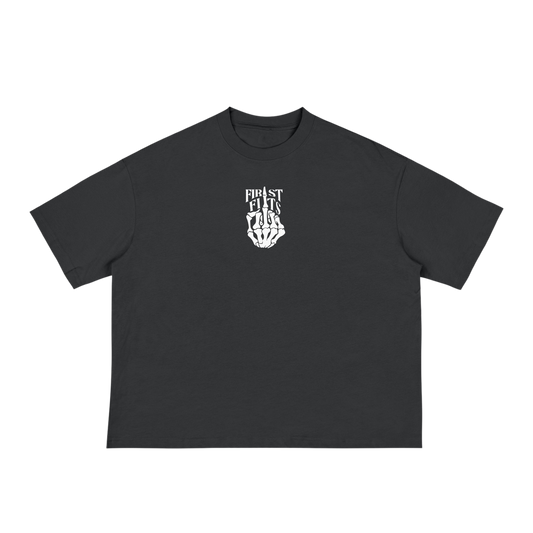 SKELETON BOX TEE- BLACK