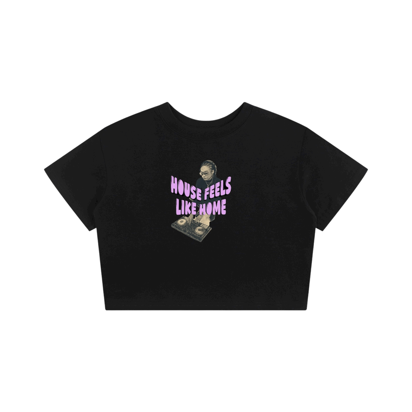 HOUSE FEELS LIKE HOME CROP TEE