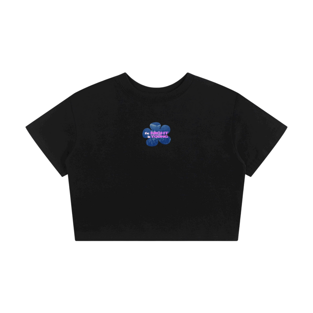 THE NIGHT IS YOUNG CROP TEE