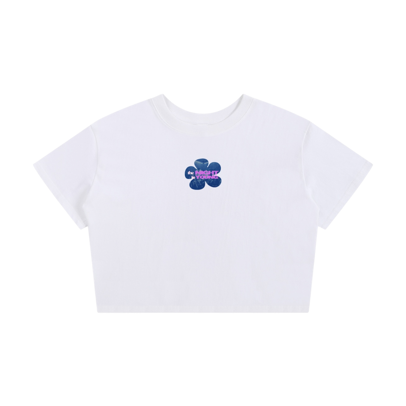 THE NIGHT IS YOUNG CROP TEE
