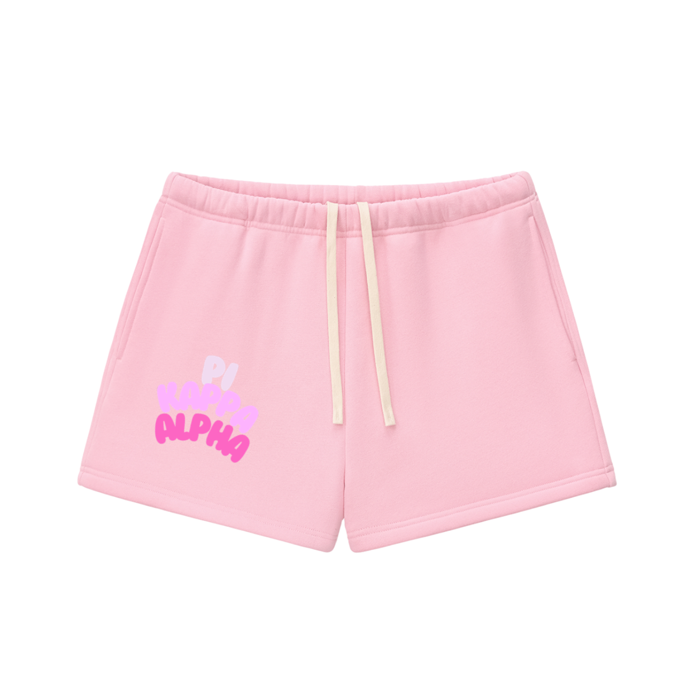 STRENGTH IN PINK FLEECE SHORTS
