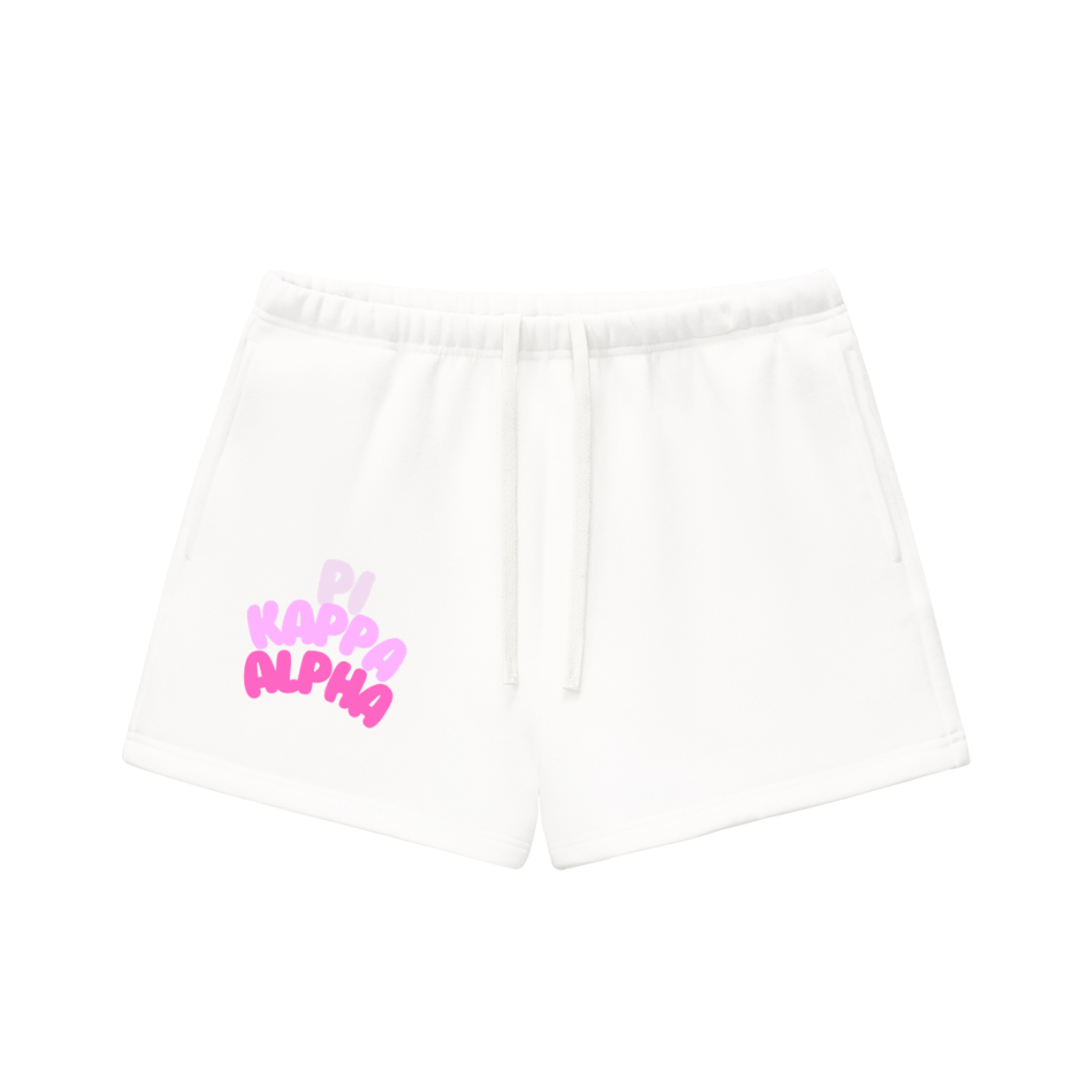 STRENGTH IN PINK FLEECE SHORTS