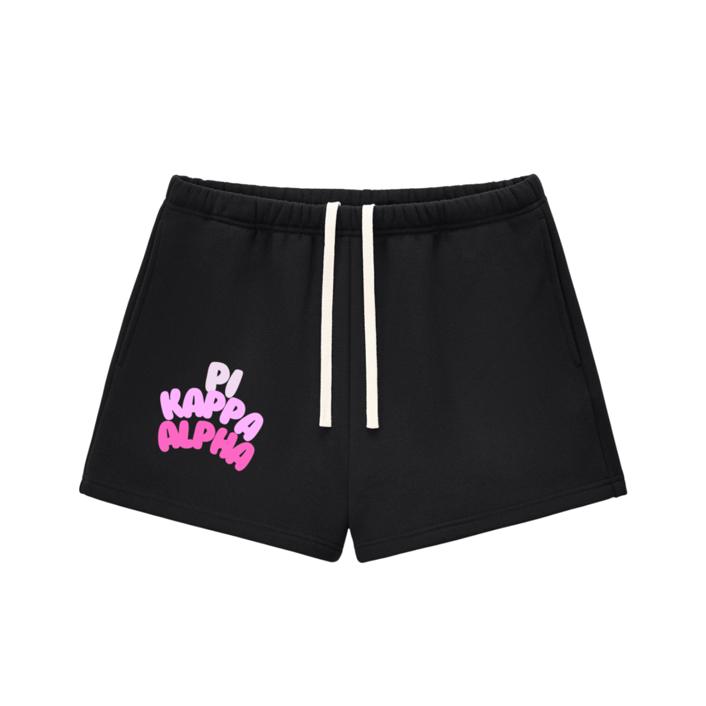 STRENGTH IN PINK FLEECE SHORTS