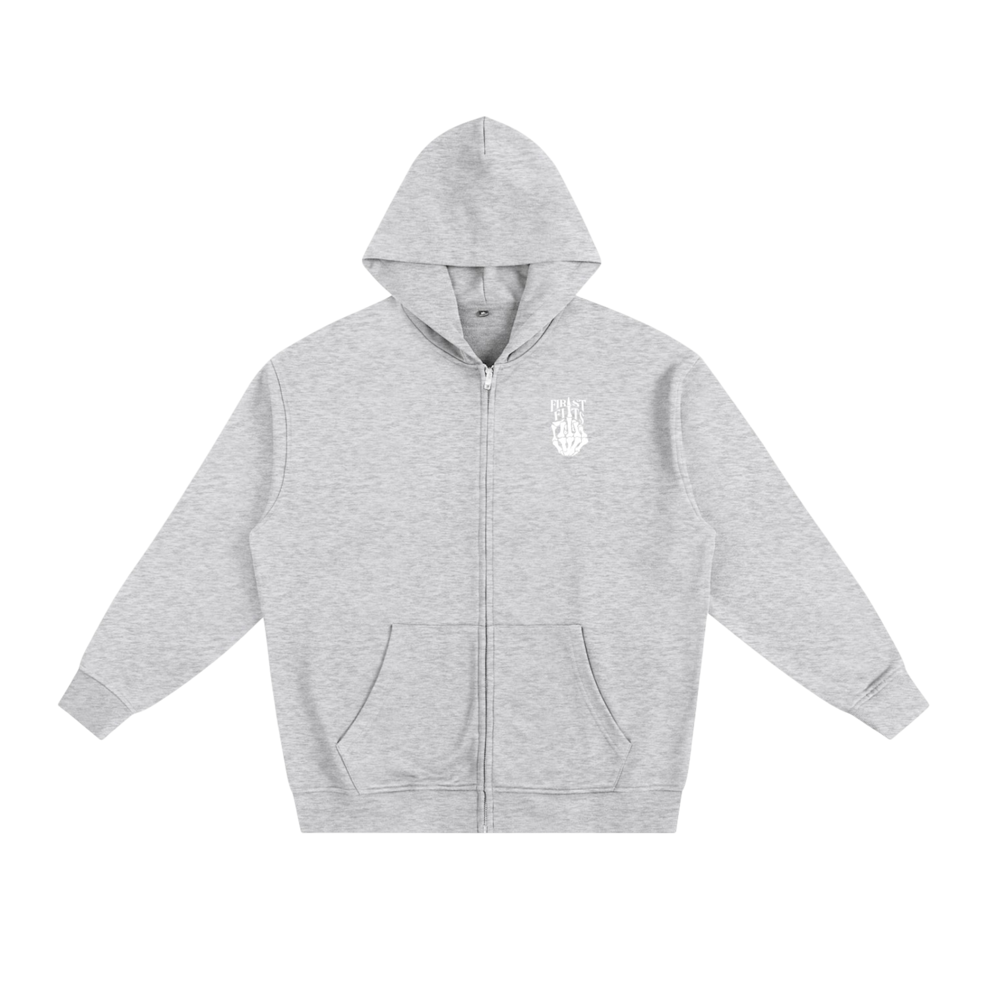 ZIP UP SKULL HOODIE