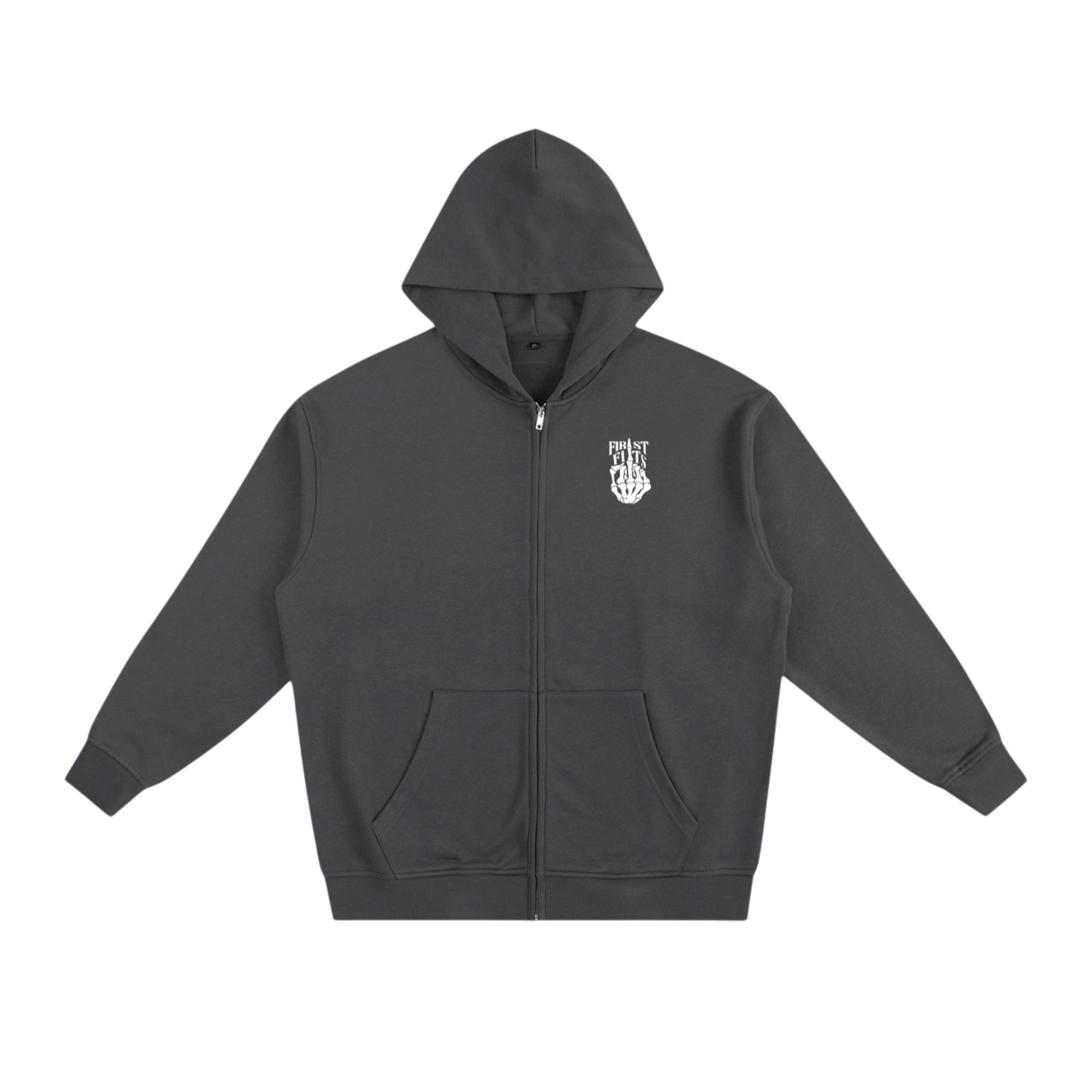 ZIP UP SKULL HOODIE