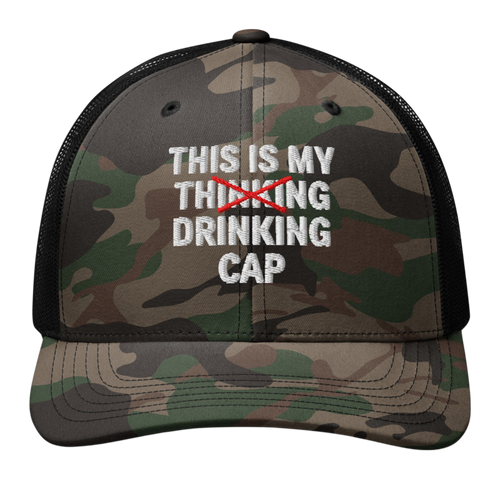 CAMO DRINKING HAT
