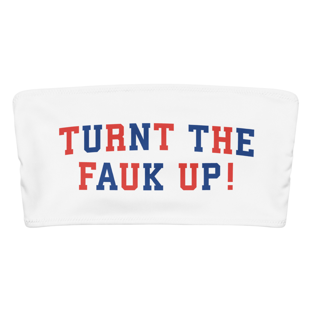 TURNT TF UP CROP TUBE TOP
