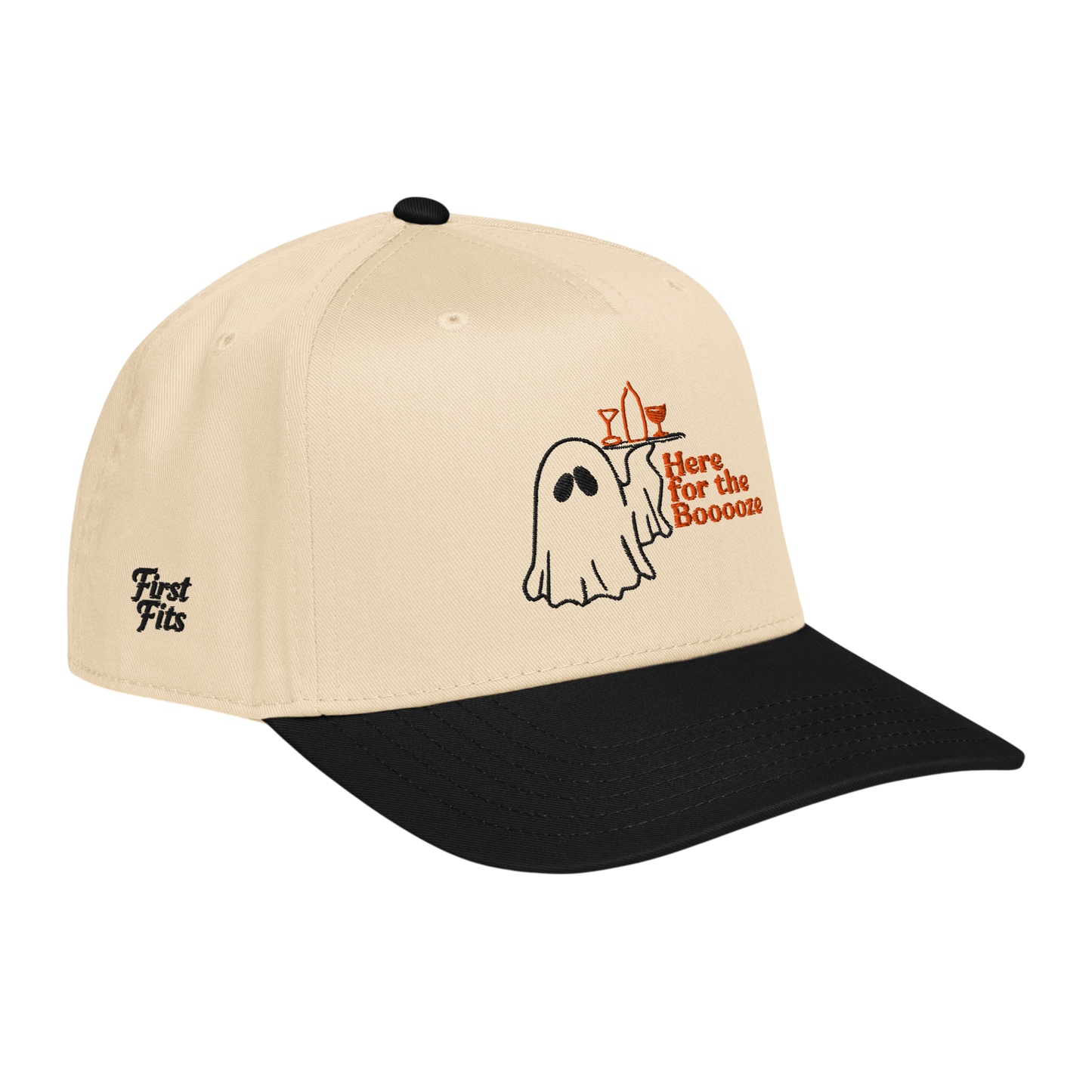 FIRST FITS X STANDARD HAT ORANGE LETTERS