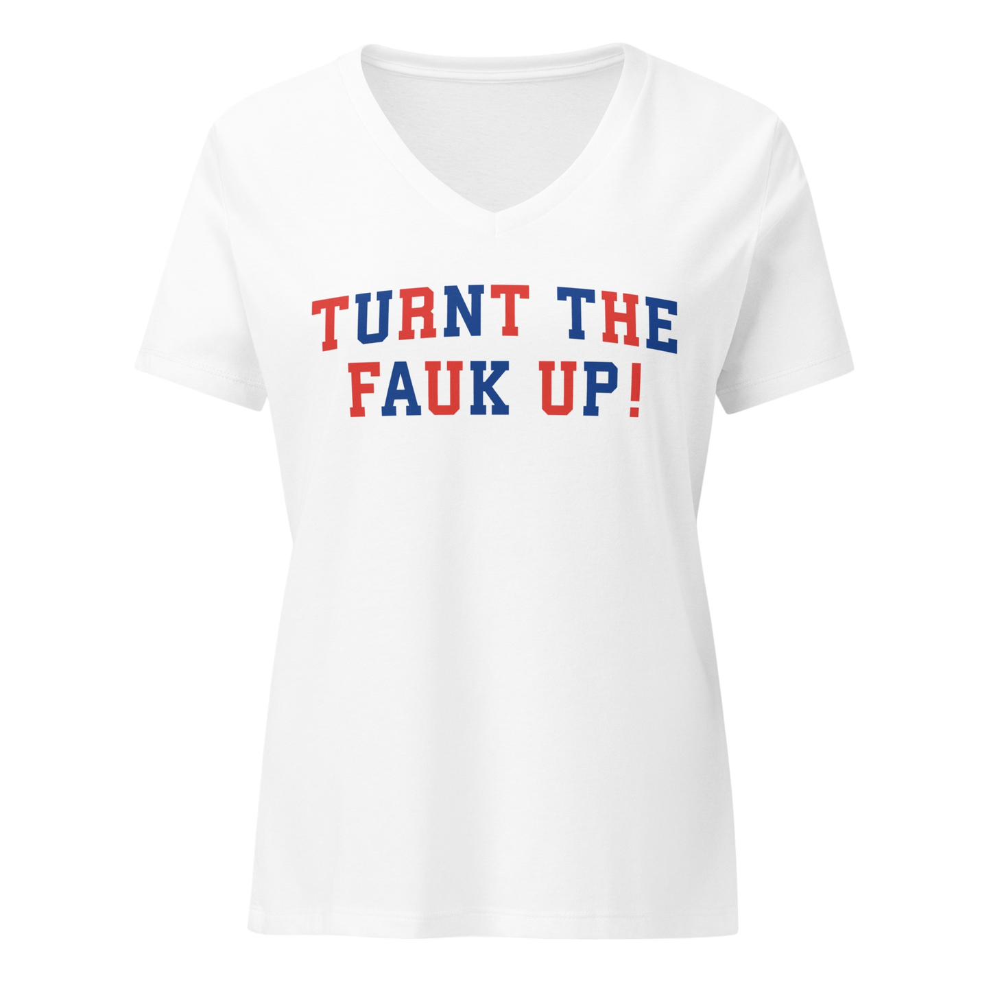 WOMENS TURNT TF UP V-NECK (NO BACK)