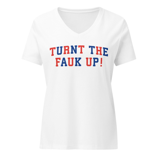 WOMENS TURNT TF UP V-NECK (NO BACK)